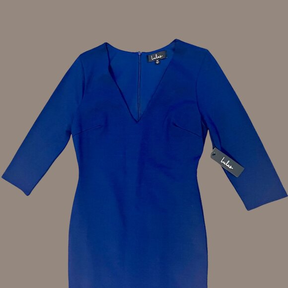 Lulus Style and Slay Navy Blue Bodycon Midi Dress - Picture 3 of 7